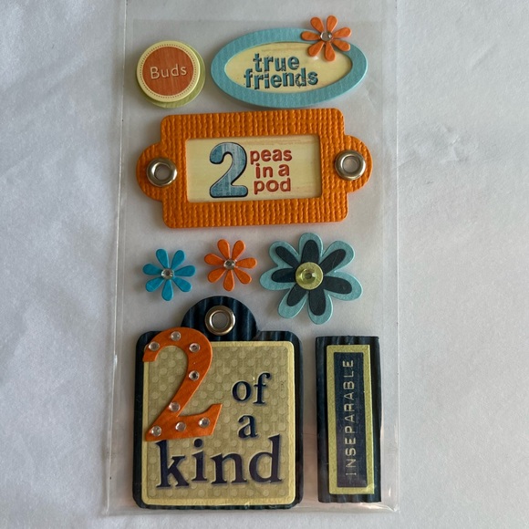 NWT Sandylion Essentials Dimensional Two-of-a-Kind Sticker Set - Picture 3 of 5